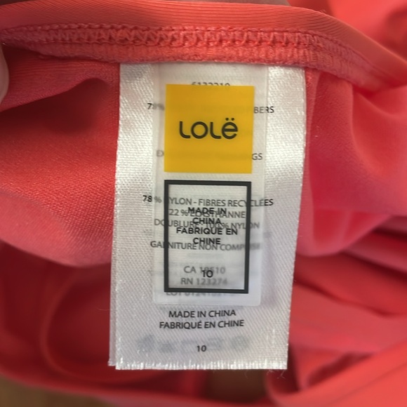 Lole pink coral one piece swimsuit size 10 - Picture 5 of 14